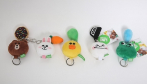 라인프렌즈 5cm 열쇠고리